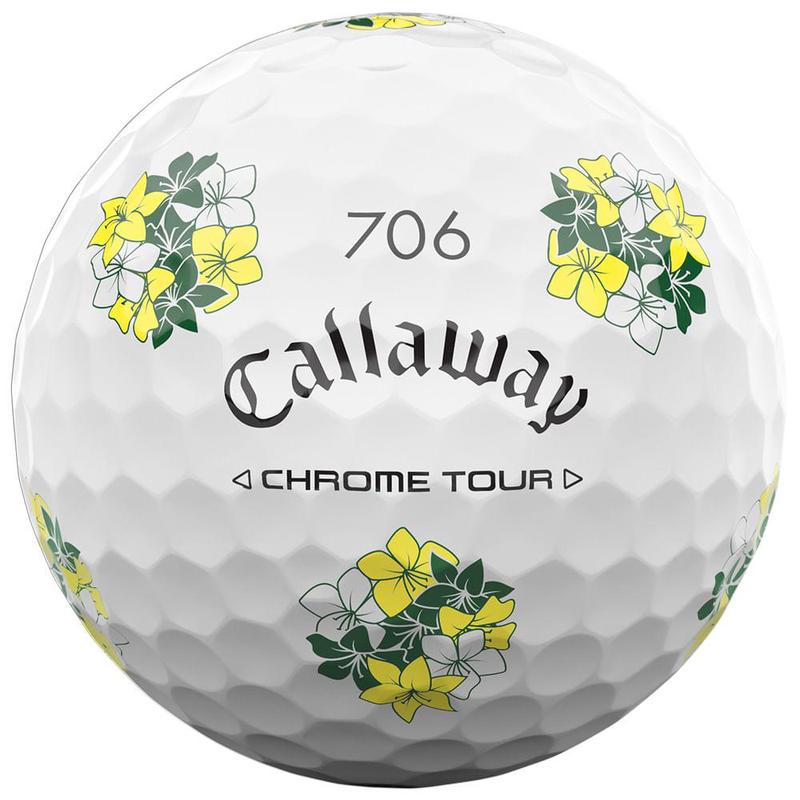 Callaway卡拉威高尔夫球春季花卉图案高可见度专业级性能