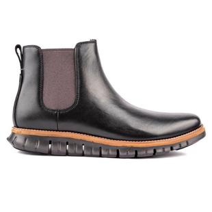 可汗男子休闲户外靴黑棕色 Cole Zerogrand Haan Chelsea Boots