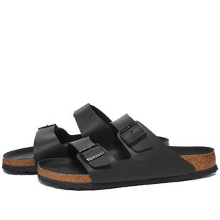 Arizona Triple 勃肯2024上新时尚 黑棕 Birkenstock 休闲拖鞋 男式