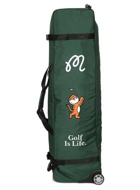 代购MALBON GOLF男女高尔夫球包便携防尘收纳拉杆绿色聚酯纤维