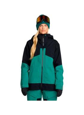 代购Volcom女士冲锋衣防水防风透气滑雪服连帽长袖户外外套