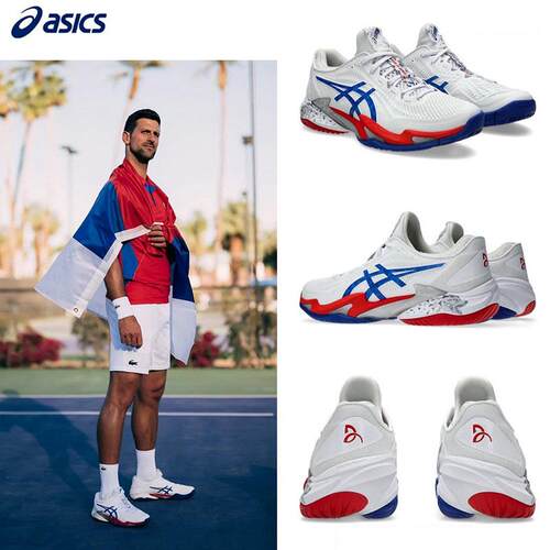 代购ASICS COURT FF 3 NOVAK亚瑟士德约科维奇巴黎同款男士网球鞋