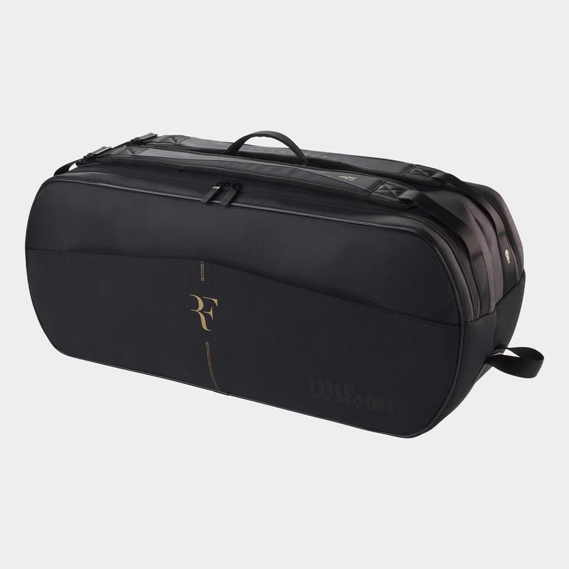 代购Wilson威尔胜网球包收纳球拍保护弦线防泼水分隔储物黑色