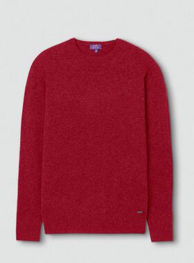 代购sundayred 3D Tour高尔夫球运动羊绒衫圆领老虎伍兹红色