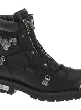 代购Harley Davidson/哈雷戴维森机车风格男士真皮骑行靴油resis