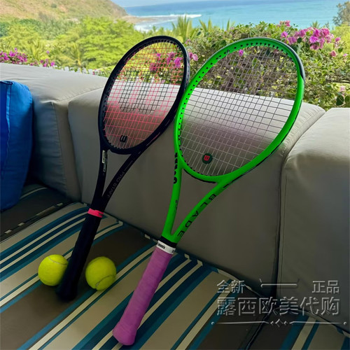 代购Wilson Blade 100L V8 285G 威尔胜欧洲巴黎限定色霓虹绿网