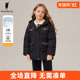 WALK童装 女童羽绒服中长款 2025新款 POLO 冬季 儿童外套保暖连帽