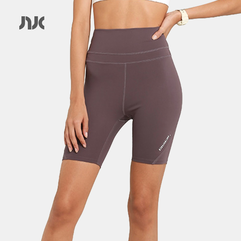 NUKE紧身瑜伽裤女薄款 运动跑步透气高腰提臀蜜桃臀五分健身裤