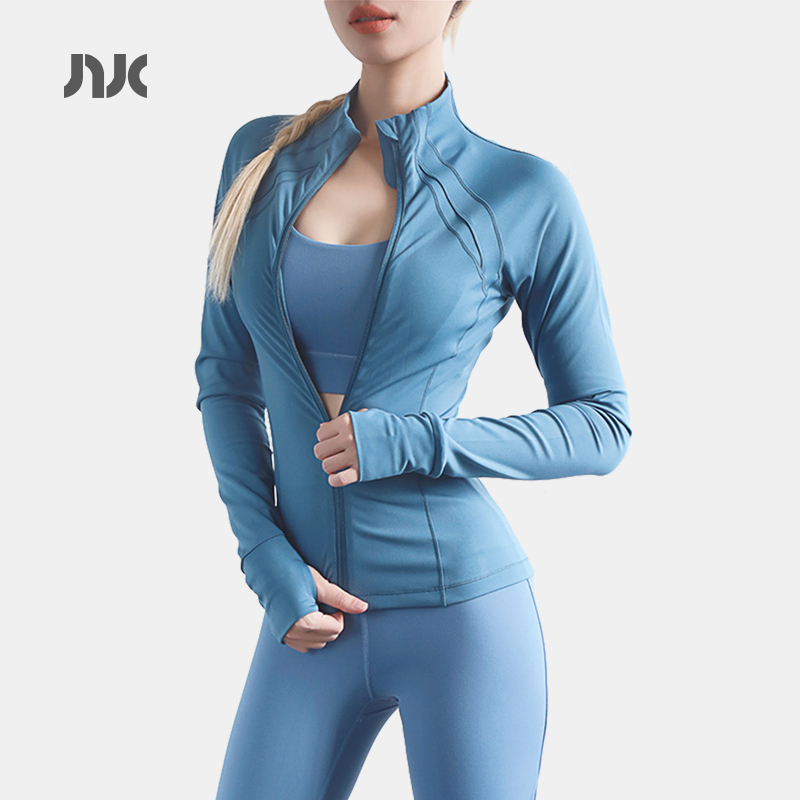 拉链长袖  透气速干  修身健身