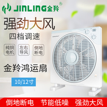 金羚鸿运扇落地扇家用电风扇10寸12寸学生宿舍定时台式转页电风扇