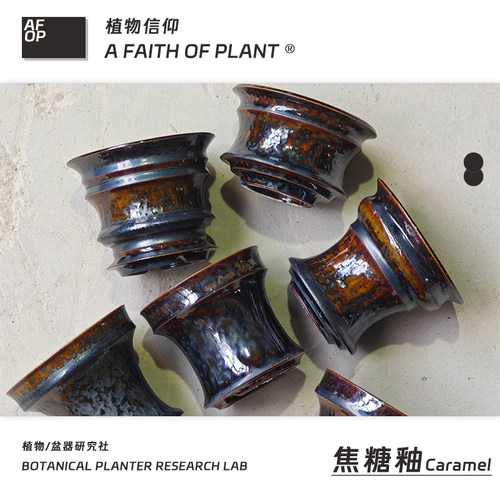 157潮流块根植物龙舌兰龟甲龙块根SRL陶瓷手工花盆NEIGHBORHOOD