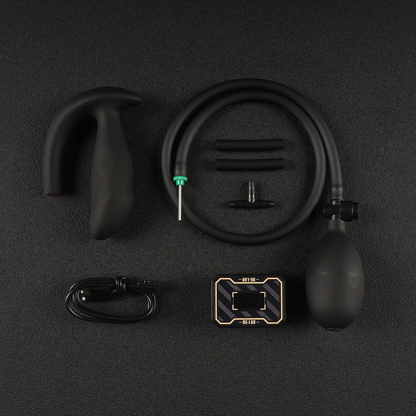 thumbnail for [Dungeon Lab] Lingmao Edge Control Sensor Linkage Inch Stop Manual Inflatable Pressure Anal Plug Anal Plug
