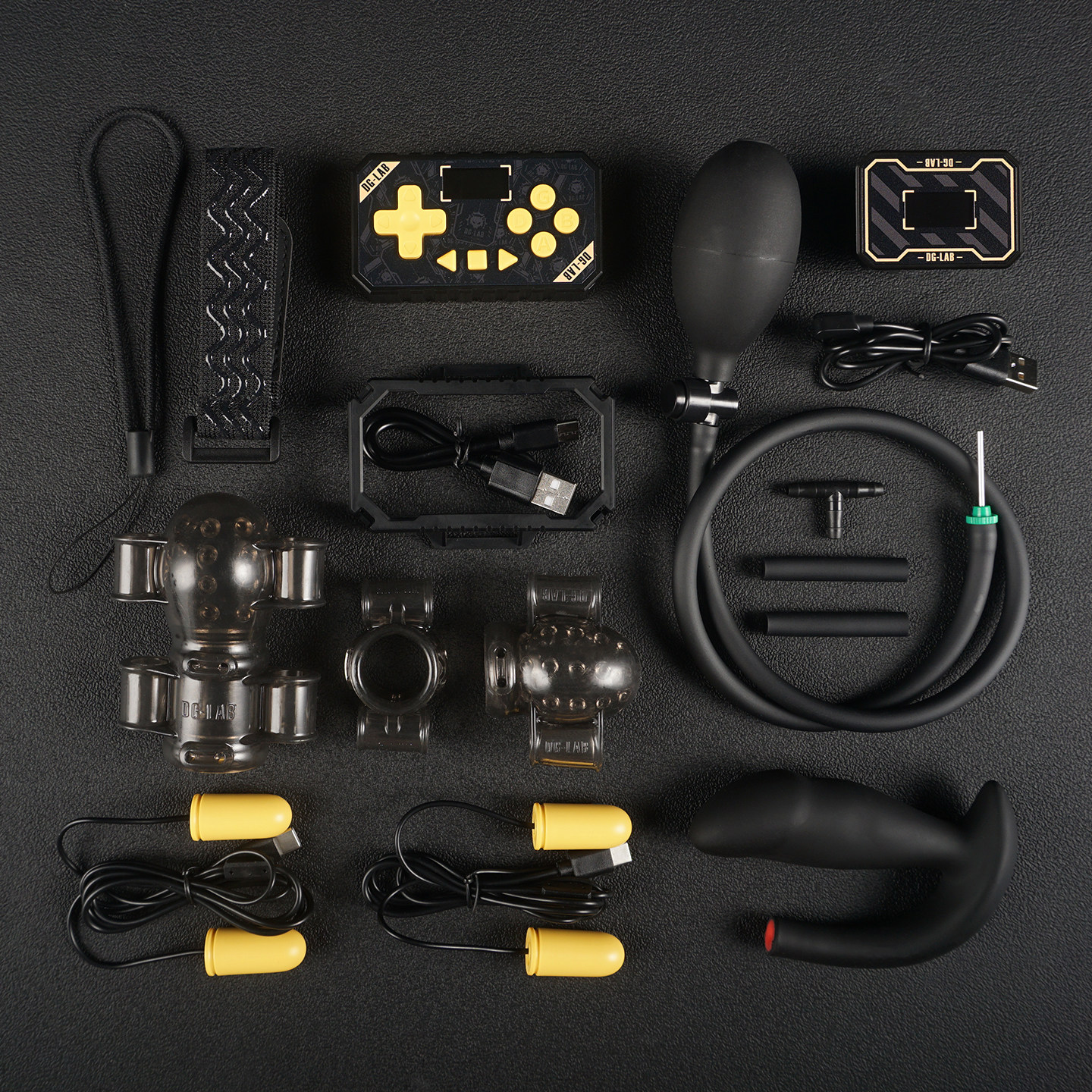 thumbnail for [Dungeon Lab] Lingmao Edge Control Sensor Linkage Inch Stop Manual Inflatable Pressure Anal Plug Anal Plug