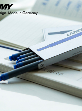 LAMY凌美钢笔墨水替芯 德国墨囊一次性可替换ink非碳素墨胆T10无碳素钢笔芯墨水笔通用 三盒15支海外旗舰店