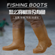 插秧靴加厚耐磨防滑牛筋底钓鱼鞋 男捕鱼下水裤 长筒水鞋 超高筒雨鞋