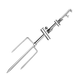 不锈钢全磁拉饵盘地插架 饵料盘地插支架拉食盒钓鱼用品野钓伸缩