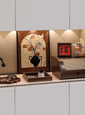 日本进口中古风玄关钥匙收纳摆件