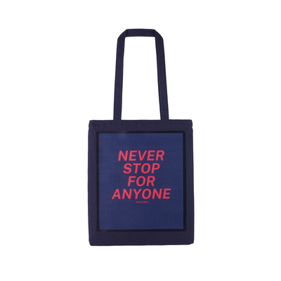 潮流帆布袋SLOGAN撞色时尚