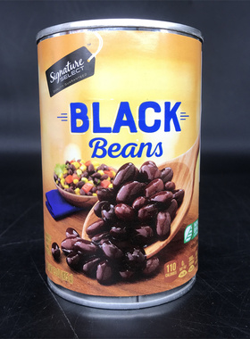 Black Beans美国进口塞夫威牌盐水黑豆罐头沙拉即食代餐烹饪罐头