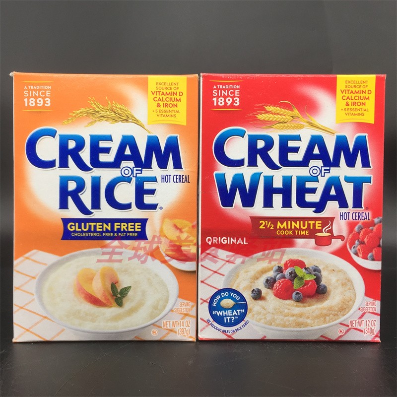 Cream Of Wheat Hot Cereal快熟小麦粥早餐米粥麦片