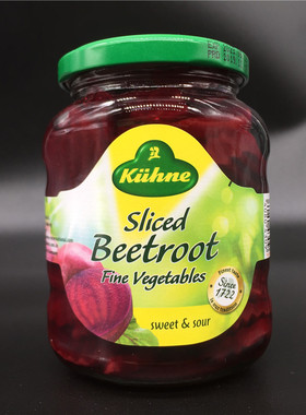 Kuhne Sliced Beetroot Fine Vegetables冠利红菜头 甜菜根片330g