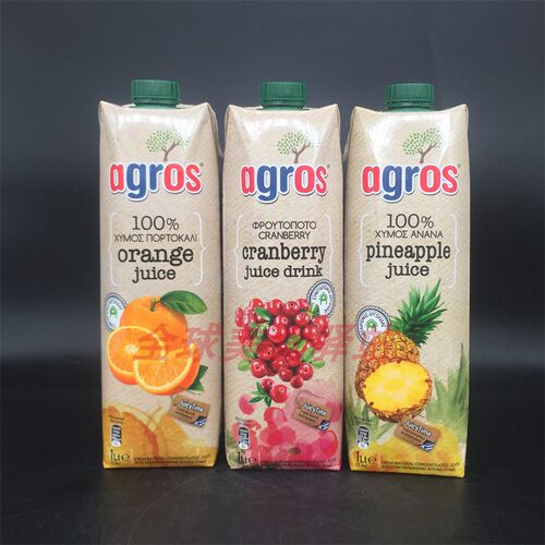 Agros希腊蔓越莓汁饮料