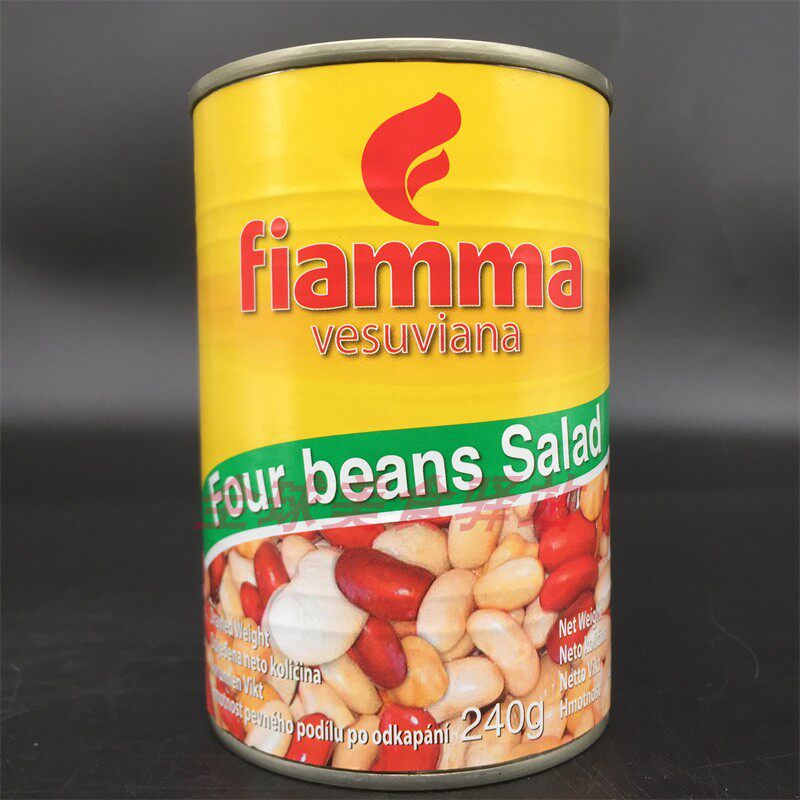 four beans salad意大利进口维拉火山家用已熟四豆沙拉速食罐头