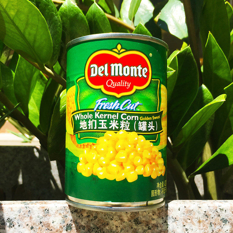 泰国原装进口del monte whole kernel corn 地扪牌玉米粒罐头420g