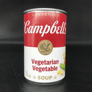 Campbell's Vegetarian Vegetable Soup金宝浓缩蔬菜罐头汤素食汤
