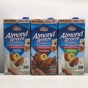 藍鉆怡仁美國進口無加糖原味扁桃杏仁奶Blue Milk Almond Diamond