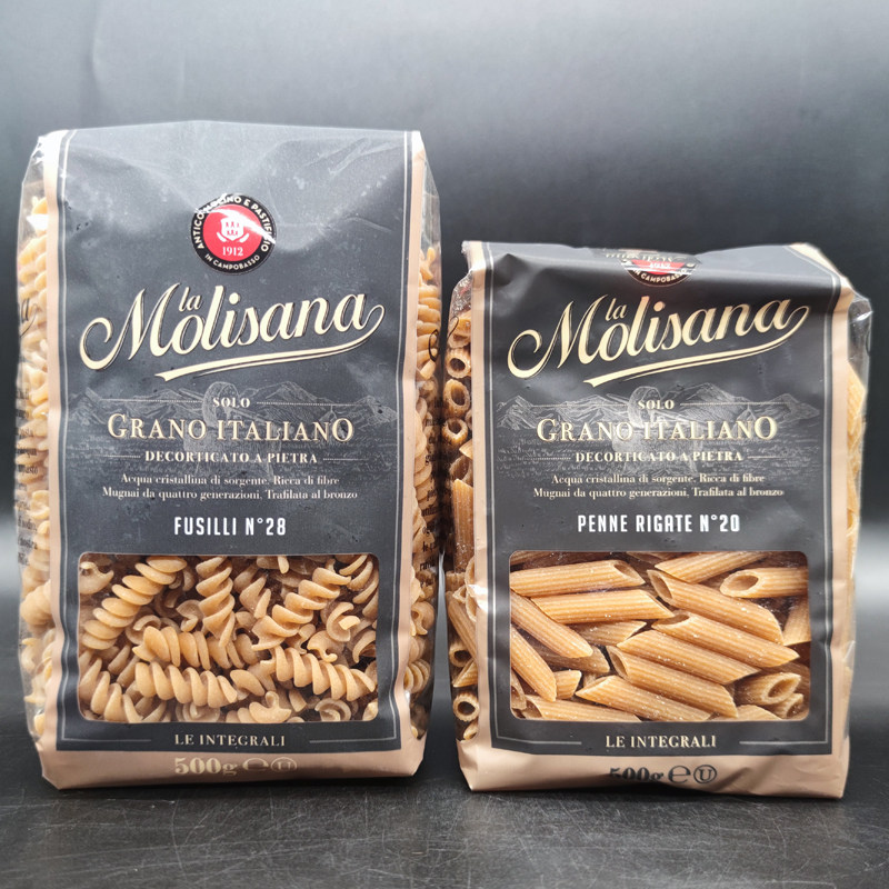 whole wheat tipped spaghetti茉莉莎娜全麦两头尖螺丝形意大利面