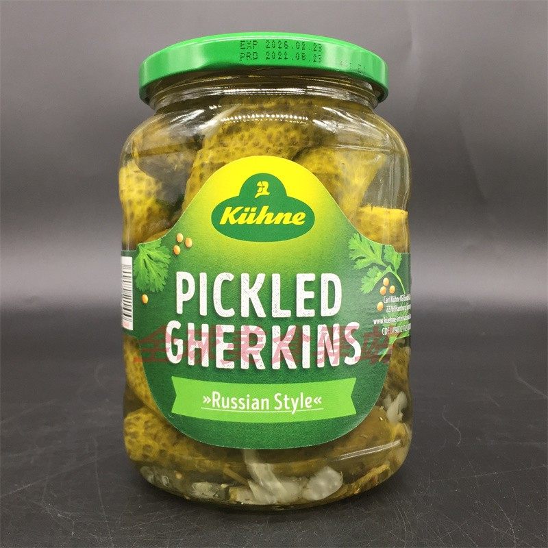 pickled gherkins russian style俄式酸青瓜酸脆腌黄瓜汉堡配菜