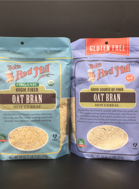 Gluten Free Oat Bran Hot Cereal美国鲍勃红磨坊无麸质燕麦皮
