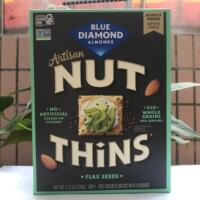 Blue Diamond Almonds Nut Thins imported cheese and flaxseed flavored crackers thumbnail 2