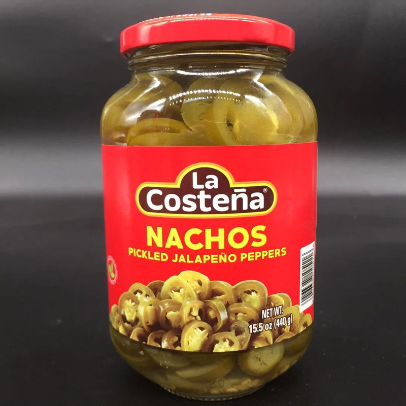 La Costena Nachos Pickled Jalapeno Peppers哈雷派尼奥辣椒圈片 粮油调味/速食/干货/烘焙 辣椒粉料/蘸料 原图主图