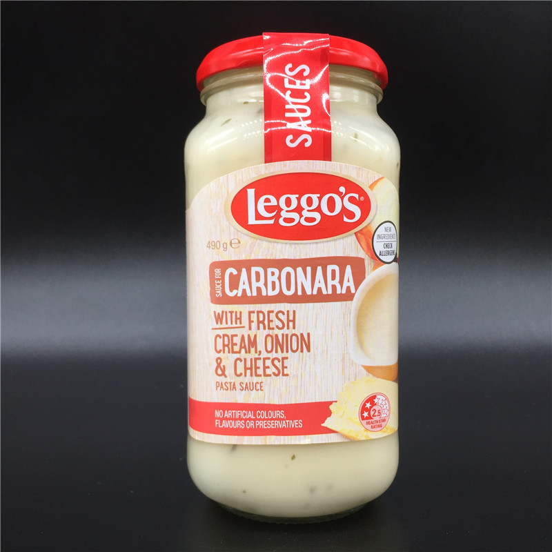 Leggo's Carbonara Pasta Sauce立格仕奶油洋葱意大利面酱调味料-封面