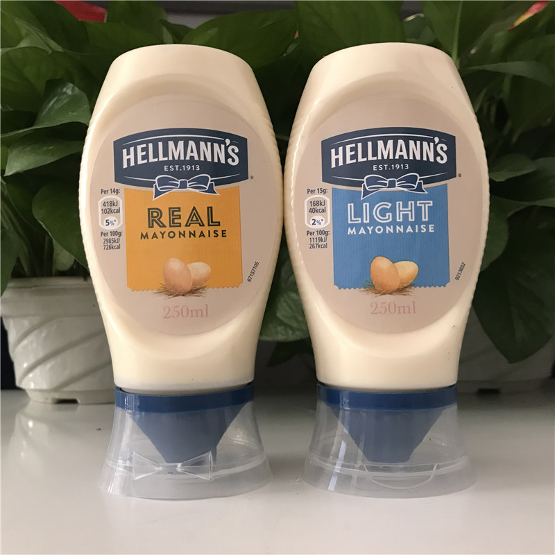 hellmann's淡味挤压蛋黄酱