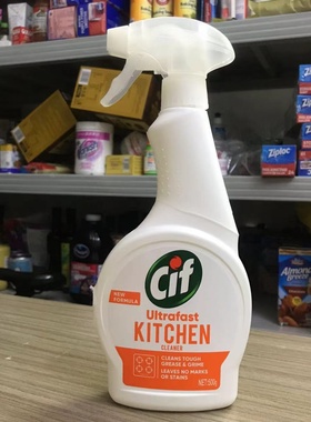 Cif Ultrafast Kitchen Cleaner厨房油污清洁剂强力去污喷雾500ml