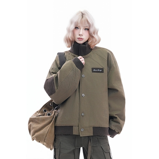 kk soul日系复古撞色90白鸭绒保暖羽绒服户外工装机能风百搭外套