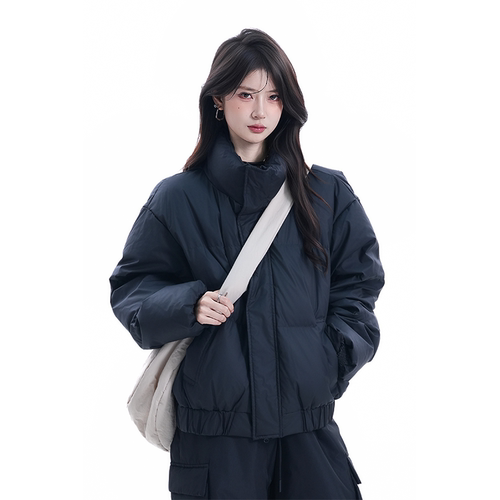 kk soul美式复古重磅白鸭绒羽绒服冬季保暖加厚立领保暖情侣外套