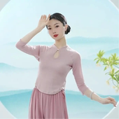 舞蹈服女成人上衣现代2023秋季 新款 形体练功跳舞老师专