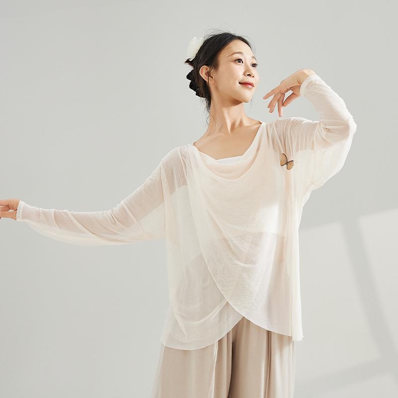 成人夏季长袖上衣古典舞服