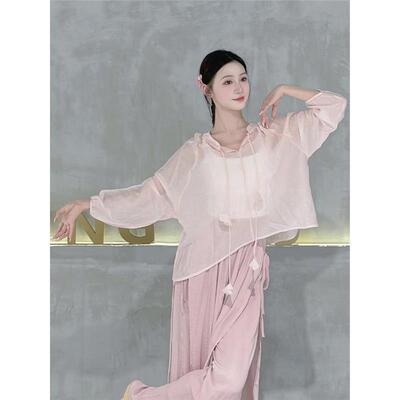 练功服现代舞飘逸身韵上衣古典舞