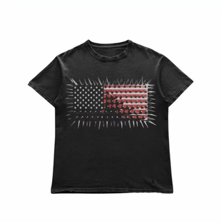 水洗正肩男女同款 EinsamerRicher warefare 米字旗 26SS