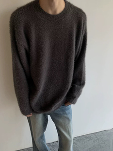 秋冬氛围感慵懒cleanfit宽松马海毛针织衫 Richer Einsamer