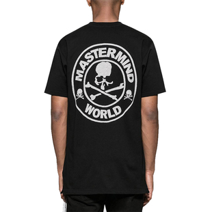24 mmj日本骷髅头黑白灰潮牌MMJ MASTERMIND WORLD  SSTshirt短袖