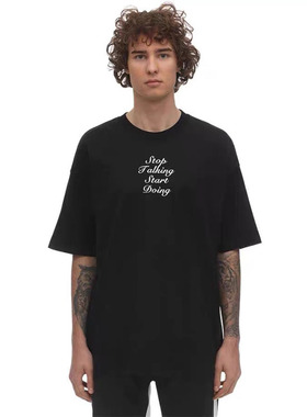 2024英文手写MMJ骷髅王MASTERMIND WORLD休闲宽松高街小众T恤短袖