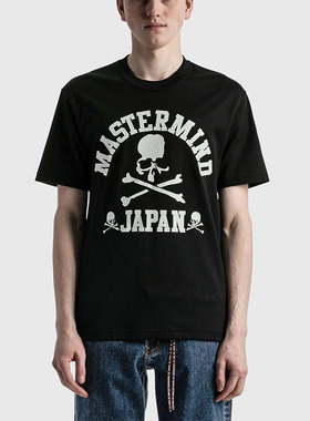 2024夏MMJ骷髅头短袖COLLEGE LOGO T印花男T恤mastermind japan