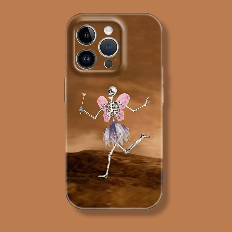 赛博朋克灵魂舞者骷髅仙女苹果iphone17promax适用16pro透明15plus/xs/14全包菲林软壳华为小米荣耀13手机壳