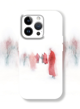 抽象艺术天地寂静缓缓前行苹果iphone17promax适用15pro透明14minxs13全包男女菲林软华为小米荣耀16pr手机壳